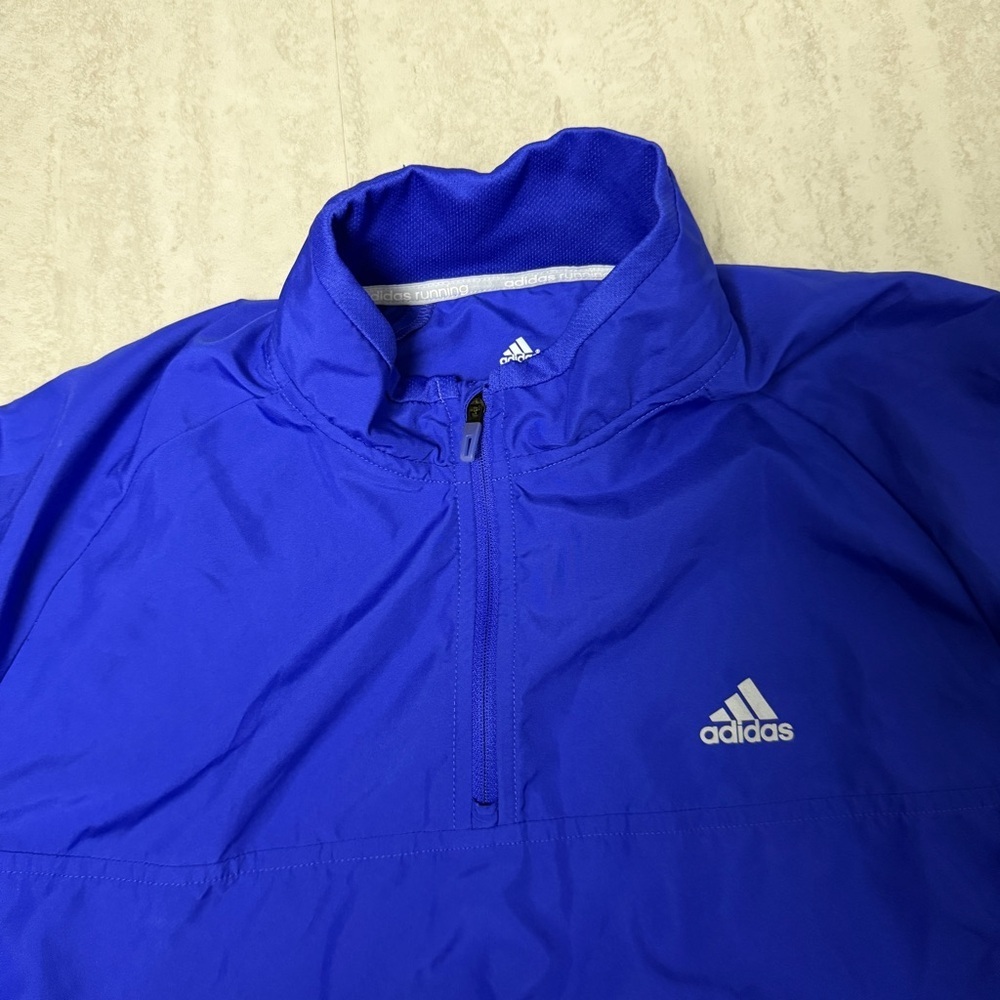 Adidas Running Climaproof wind breaker pullover quarter zip jacket - Picture 5 of 9